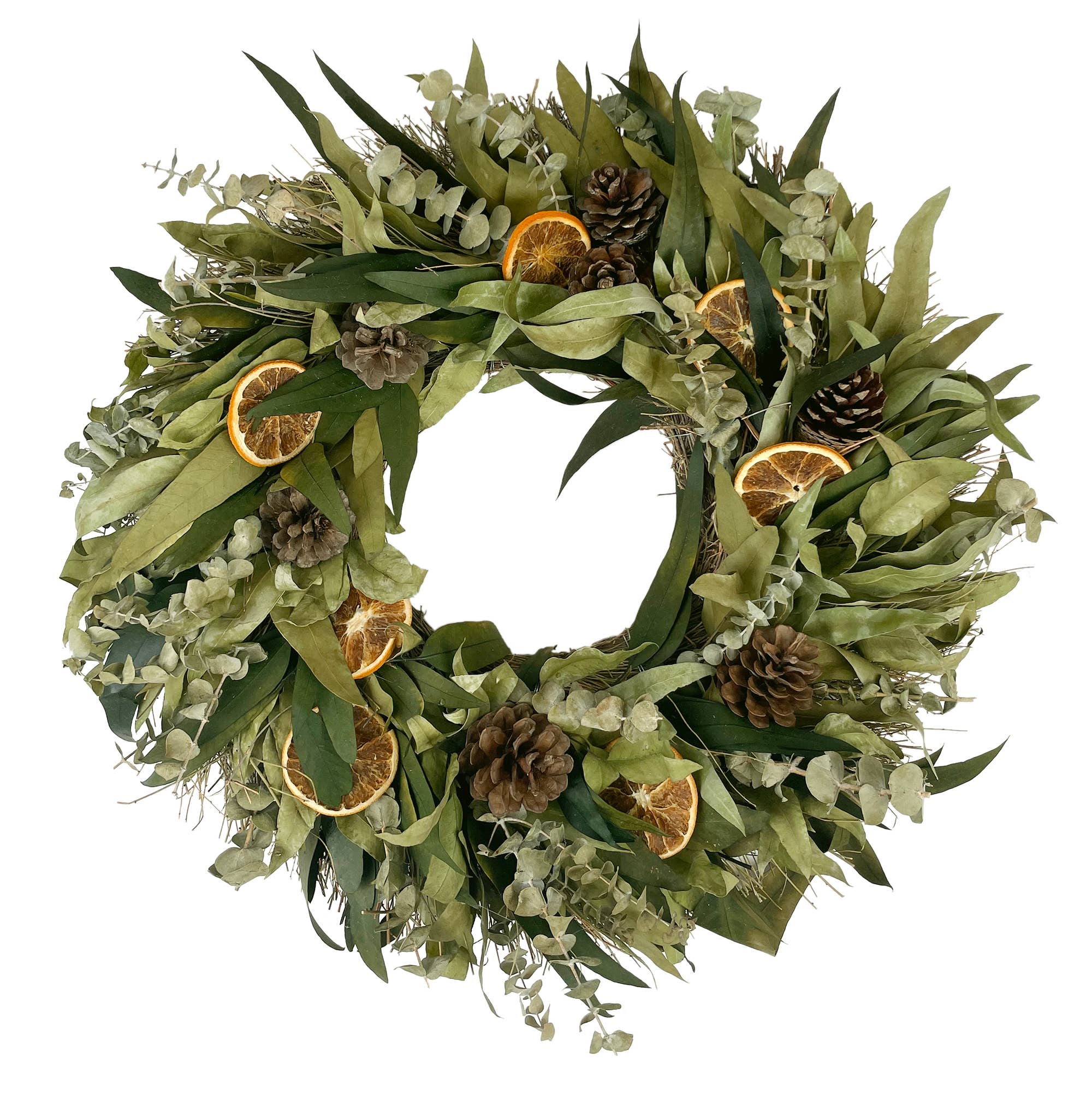 Andaluca - Wholesale Wreath - Citrus & Eucalyptus Spice Wreath3