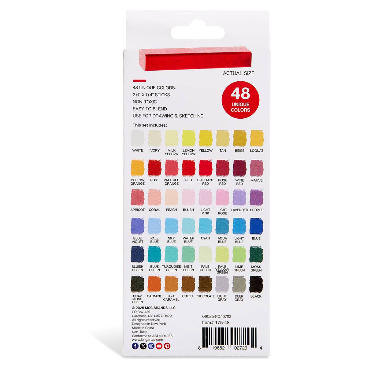 KINGART - Wholesale Chalk - Chalk Pastels 48 pc7