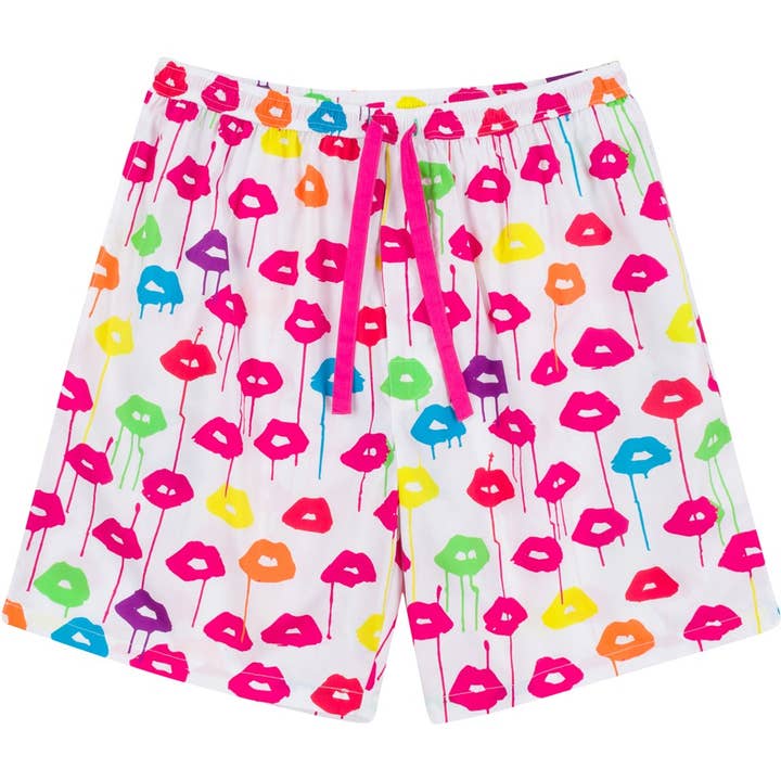 Men's Drawbertson Drippy Lips Sleep Shorts for wholesale by Sant and Abel