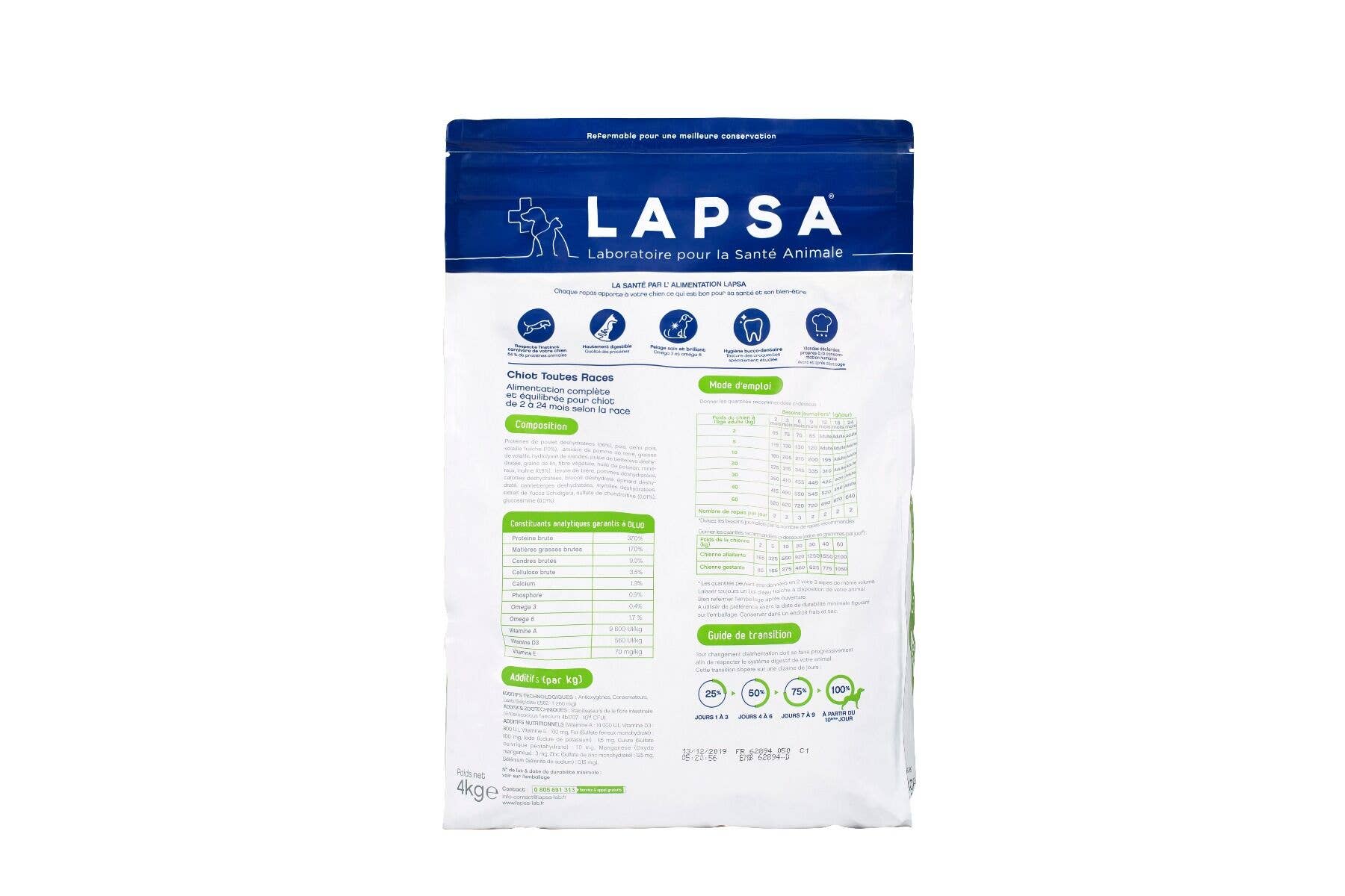 LAPSA - Wholesale Pet Food - Dog - LARGE BREED ADULT DOG KIBBLE WITHOUT CEREALS 12KG1