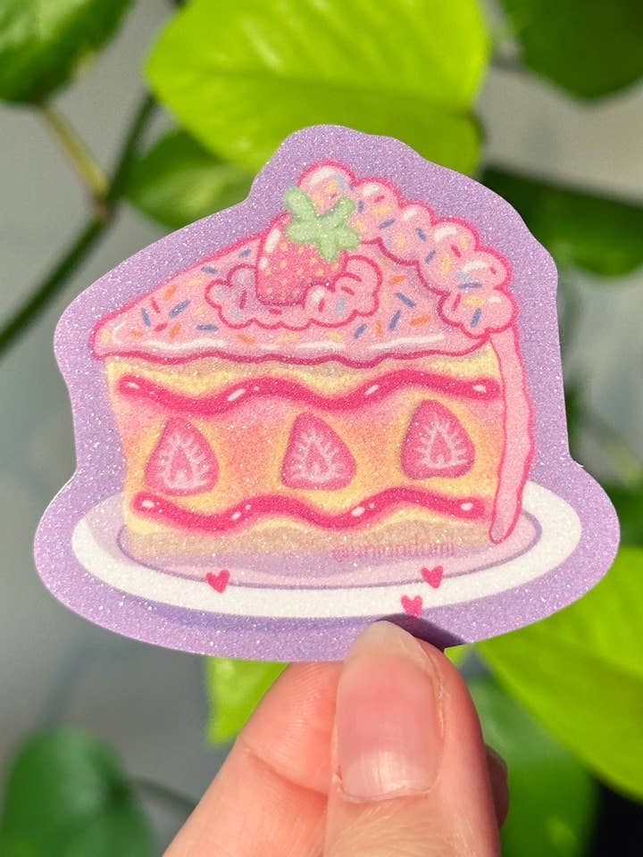 Autocollant Fraisier | Autocollant Gâteau Kawaii pour la vente par Uni & Umi