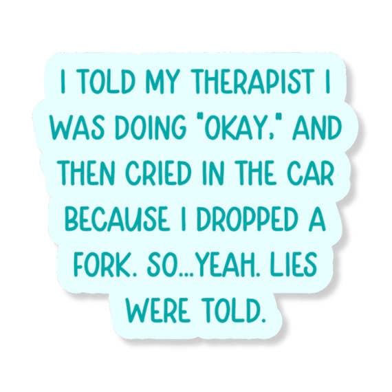 Adesivo in vinile da 3" "Lies Were Told" per la vendita all'ingrosso da parte di La Folie Press