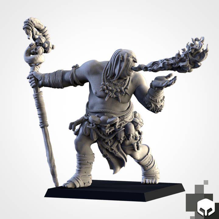 Shaman Ogre Fogo Respirador por atacado de Forg3d