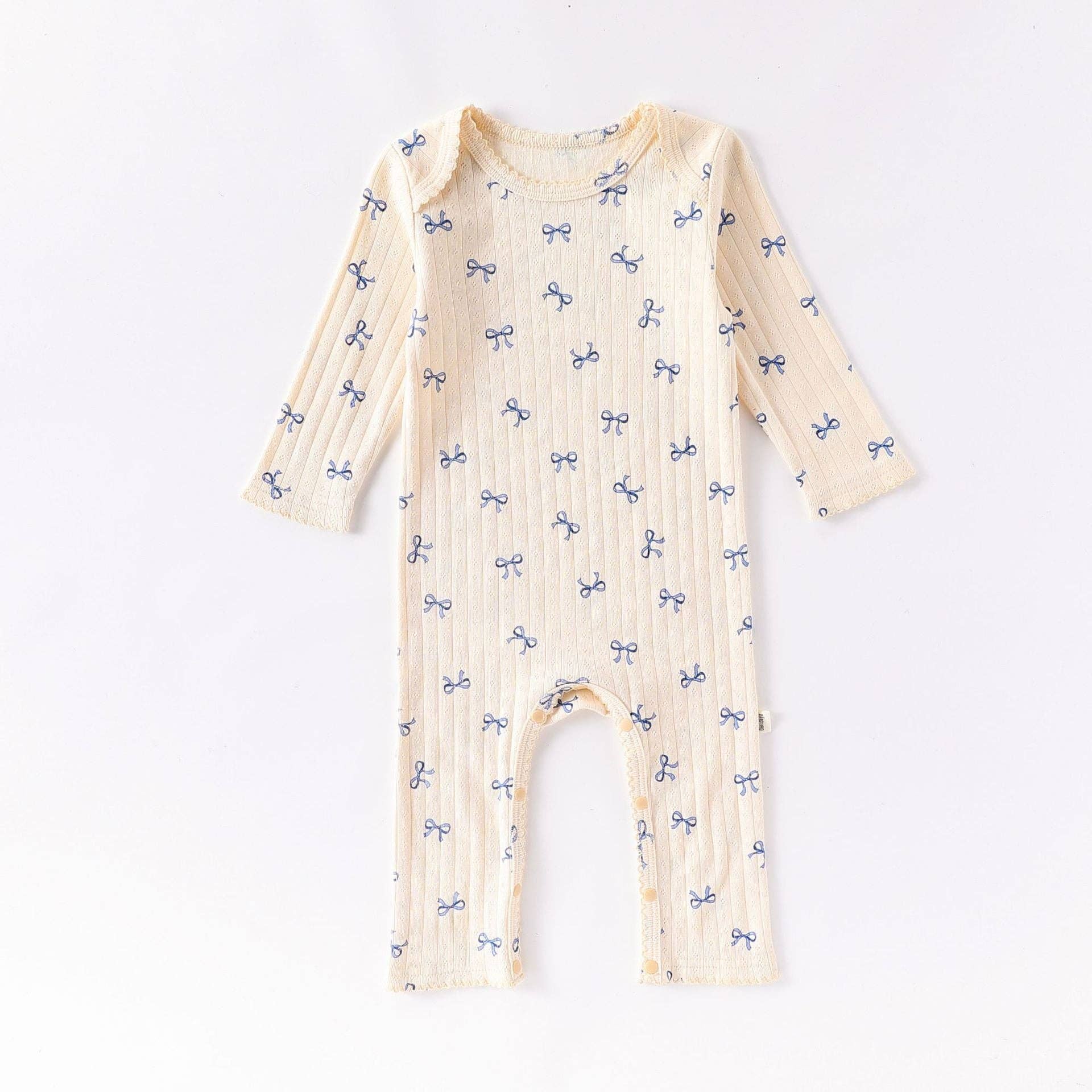 Little Trendy - Wholesale Jumpsuit - Baby - Baby pure cotton heart bow printed jumpsuit romper2