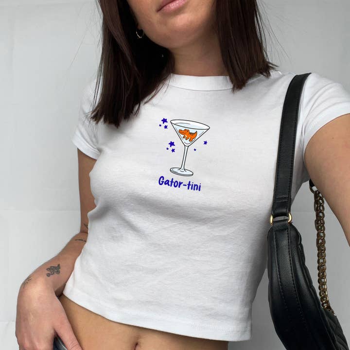 Alligatore & Martini Florida College Magliette per Bambini & Crop Top per la vendita all'ingrosso da parte di FizzCandy Designs