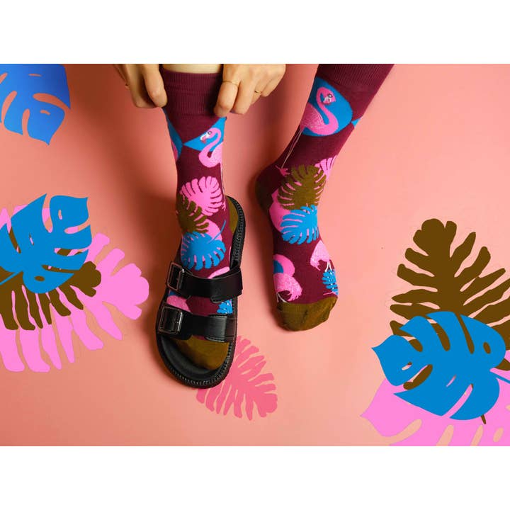 Offbeat - Wholesale Socks - Unisex - Flamingo socks I Wholesale2