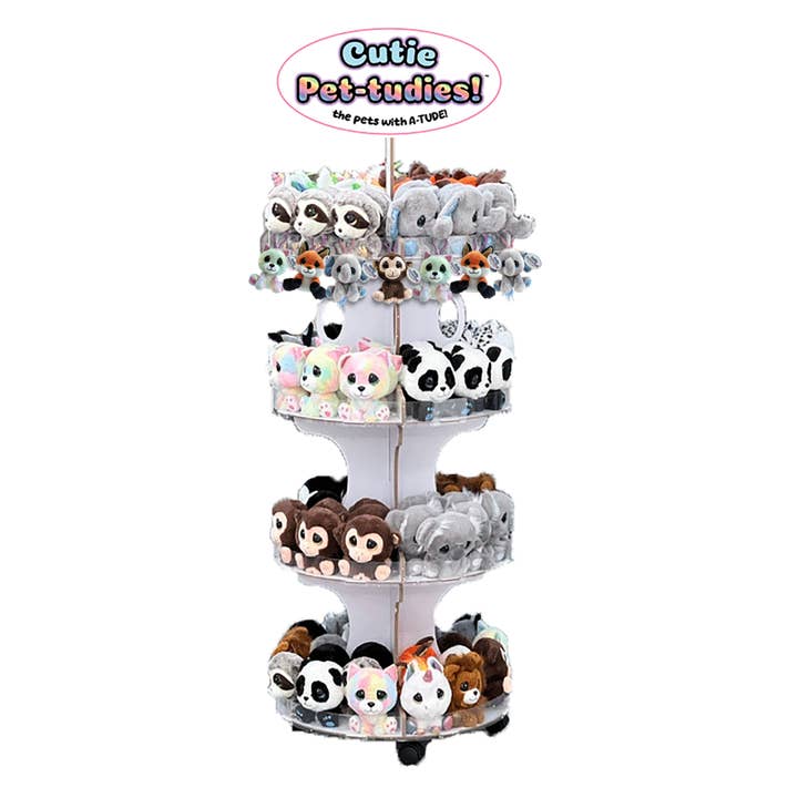 Precious Moments - Wholesale Stuffed/Plush Toy - Kids & Baby - Cutie Pet-Tudies Plush Animals 96-unit FREE floor display