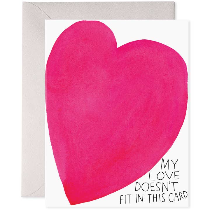 E. Frances Paper - Wholesale Love Card - Squeezed Heart | Love Greeting Card