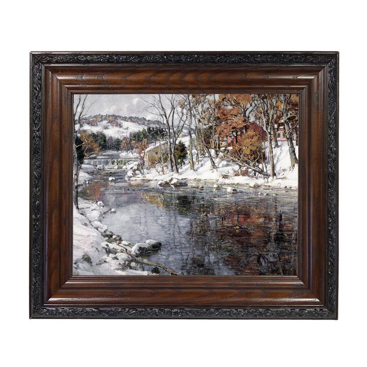 Reprodução de Impressão de Pintura Vintage de Paisagem de Inverno em Tela por atacado de Madison Bay Co. - Historical Home Decor Reproductions