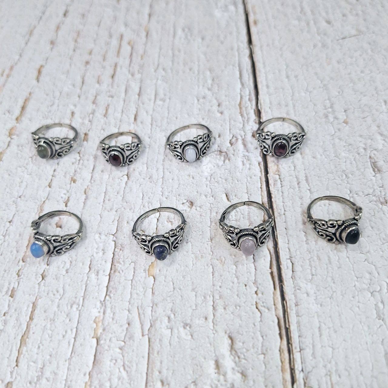 Hecho a mano - Wholesale Single Stone/Solitaire Ring - Assortment of rings15