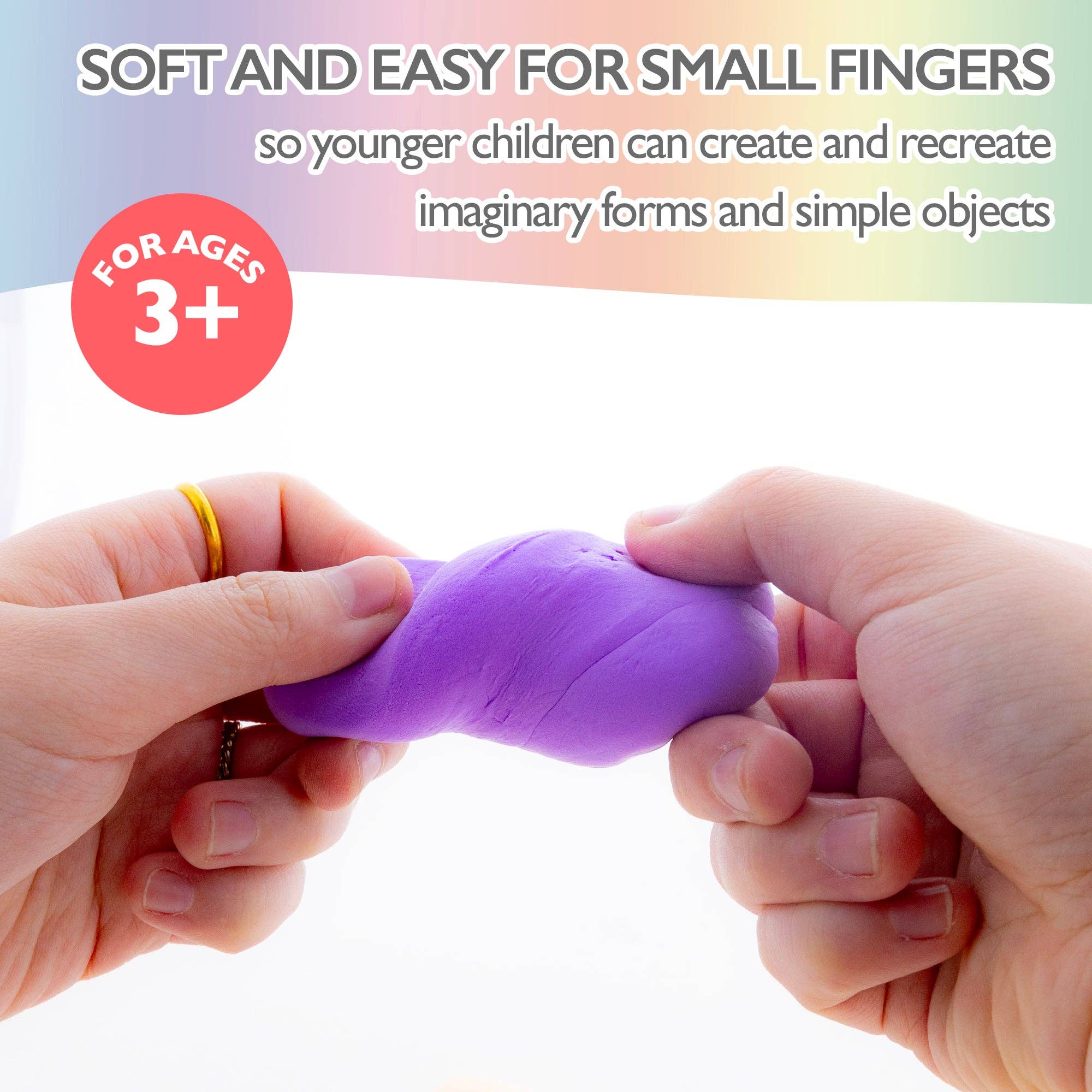 Luna Office Supply -  Everyday Essential - Wholesale Clay - Air Dry Modeling Clay 6 Pastel Color 0.5 Oz.3