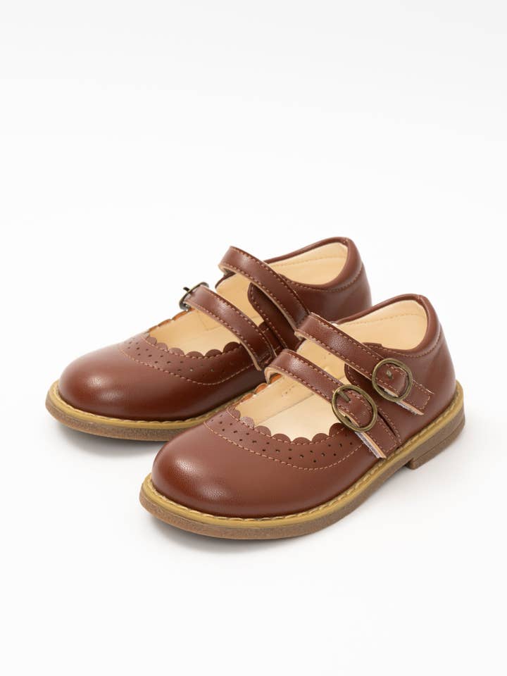 Marie Nicole Clothing - Wholesale Dress Shoes - Kids - Double Buckle Mary Jane Hard Sole Shoes