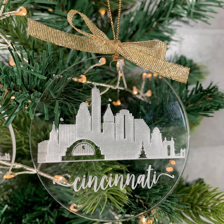 Skyline Ornament for wholesale by Wilkerson Handmade