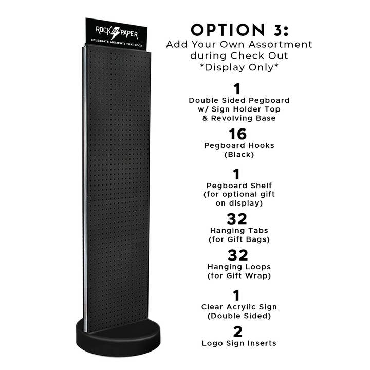 Rock'N Paper - Wholesale Retailer Display - Paper & Novelty - Spinner Display Gift Bag & Wrapping Paper (DISPLAY ONLY)1
