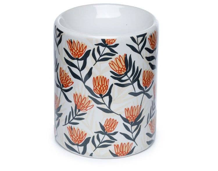 Crystal Magick Wholesale Ltd - Wholesale Oil Warmer - Printed Flower Ceramic Oil Burner1