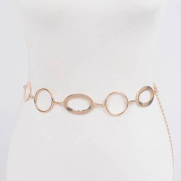 3AM BY H&D ACCESSORIES - Wholesale Belt - Women's - Multi Round Metal Chain Belt