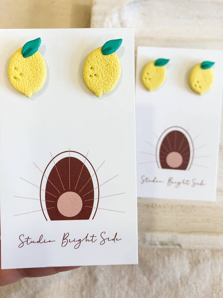 Lemon Studs for wholesale by Studio BrightSide