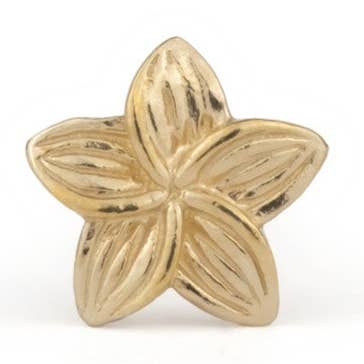 Mini Plumeria Stud • Enkelt — Minimalistisk Ørering i Massivt Guld med Blomstermotiv for engroshandel hos Aiden Jae
