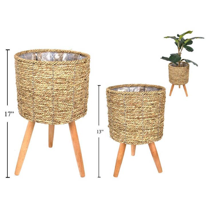Truu Design - Wholesale Plant Pot - Beautiful decorative natural wicker plant pots, 2 sizes