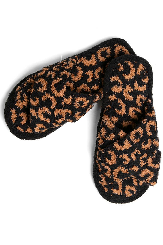 Hana - Wholesale Slippers - Women's - Leopard criss-cross slippers18