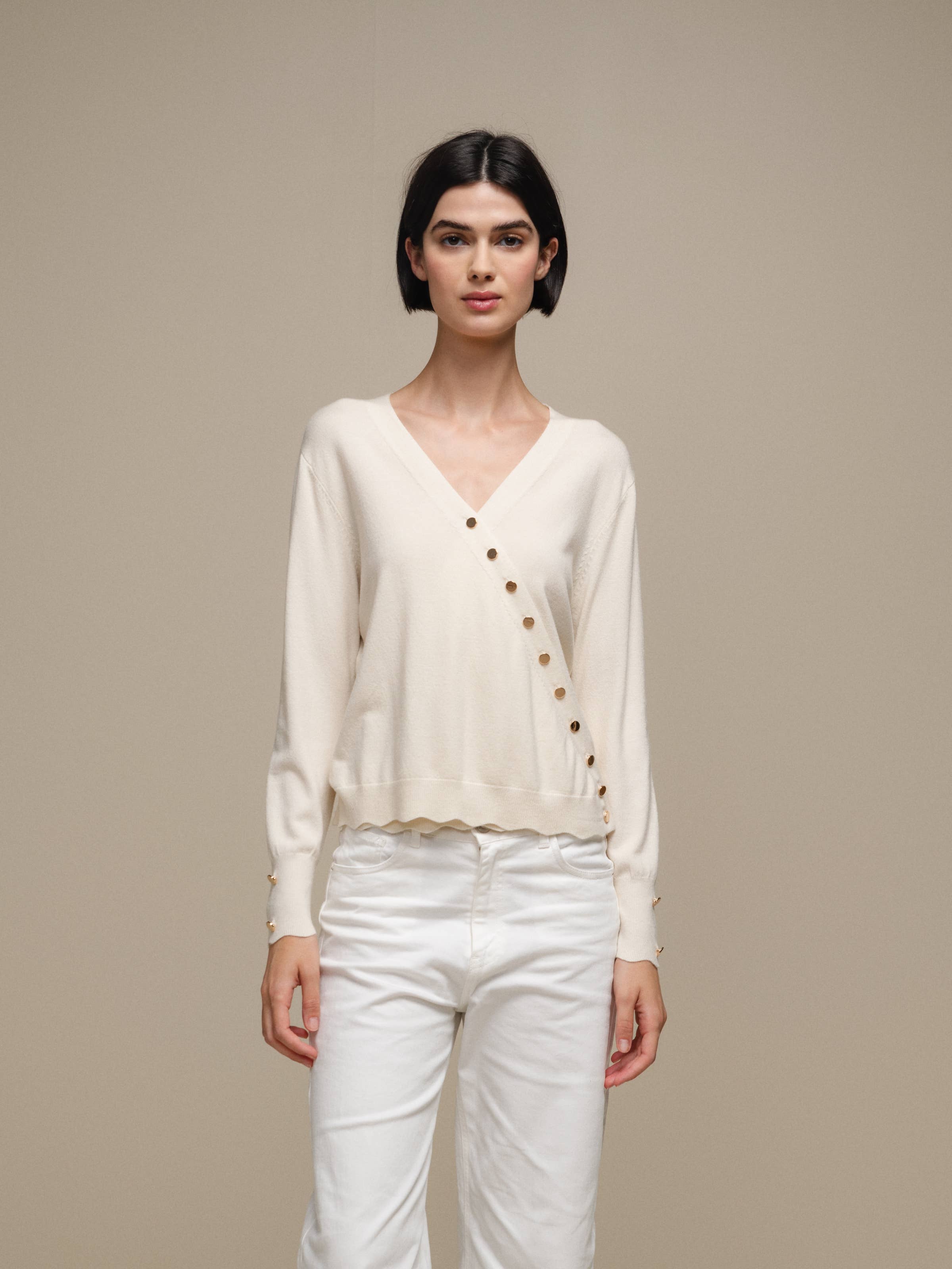 SMF - Wholesale Knit Sweater - Women's - 249186 - CACHE COEUR 50%VI 28%NY 22%PE9