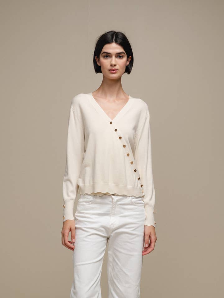 SMF - Wholesale Knit Sweater - Women's - 249186 - CACHE COEUR 50%VI 28%NY 22%PE9