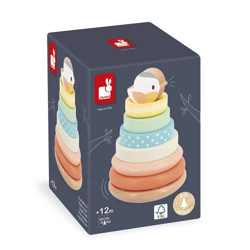 Juratoys – wholesale Stacking rings game – Baby – Stackable Nest Pure4