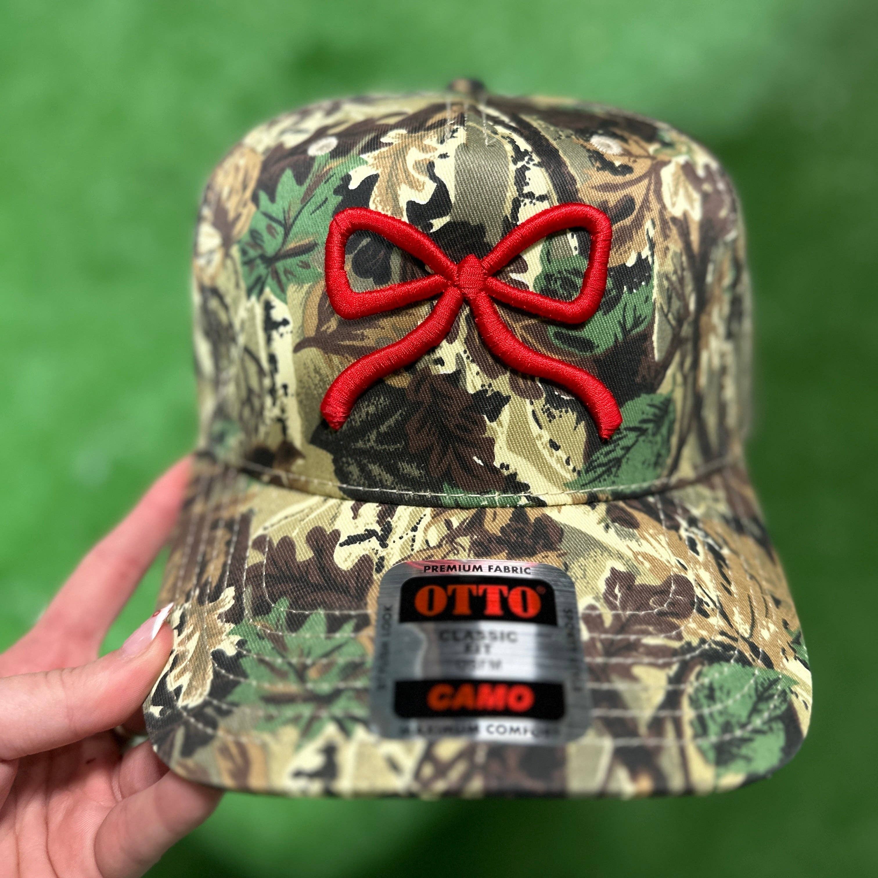 Pyramid Printing & Promotional - Wholesale Hat Accessory - Women's - Camo Bow Embroidered Trucker Hat6