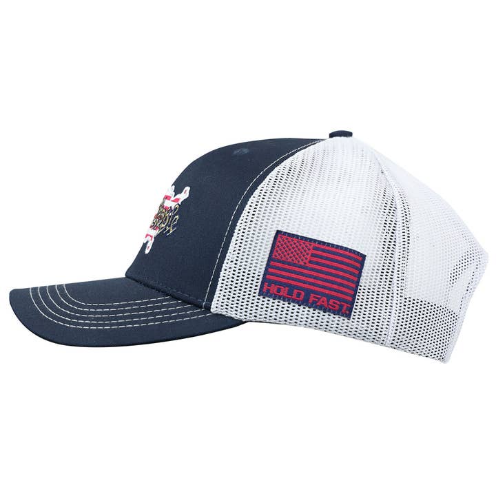 Navy HOLD FAST Mens Cap We The People Blue for wholesale on Faire