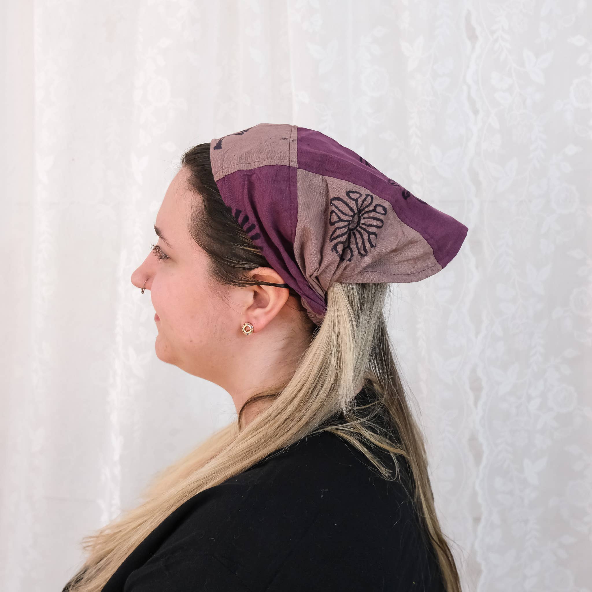Karma Nepal Crafts - Wholesale Fashion Headband - Women's - Cotton Patch Unisex Block Print Head Band7