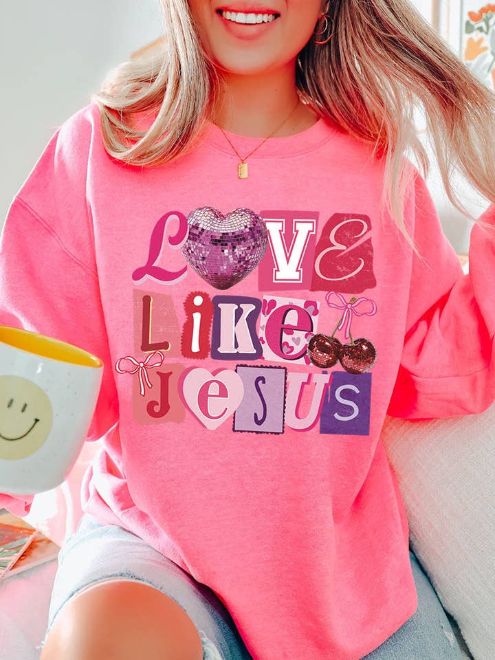 Sweat-shirt épais à col rond "Bold Love Like Jesus". pour la vente par Wholesale Accessory Market