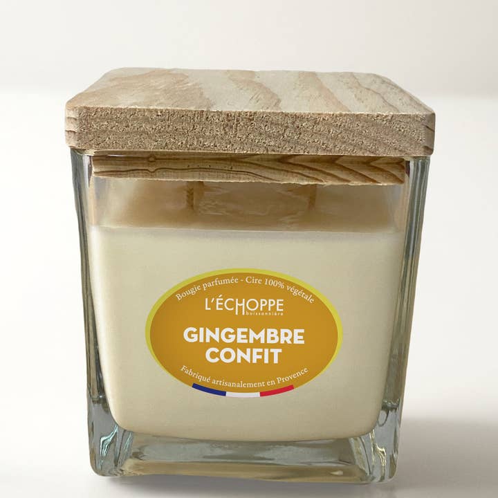 L'Échoppe Buissonnière - Wholesale Jar/Filled Candle - Candied Ginger - Scented Candle 400g1