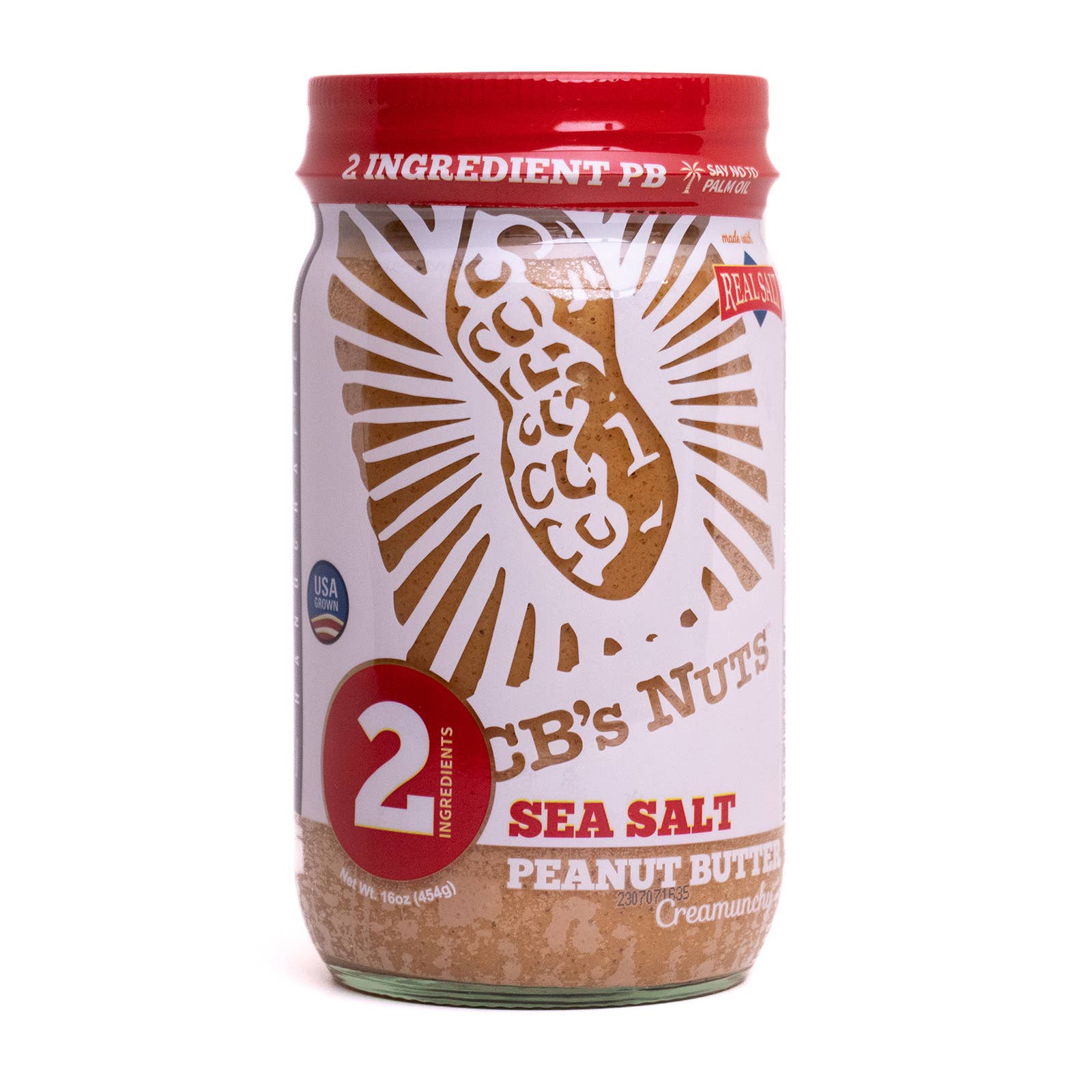 CB's Nuts - Vente Beurres de noix - 16 oz de beurre d'arachide crémeux naturel avec sel de mer - 121