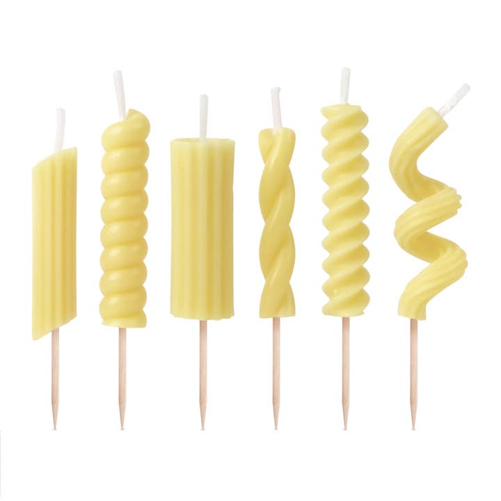 Fred & Friends - Wholesale Cake Candle - PASTA PARTY Noodle Candles - Set of 61