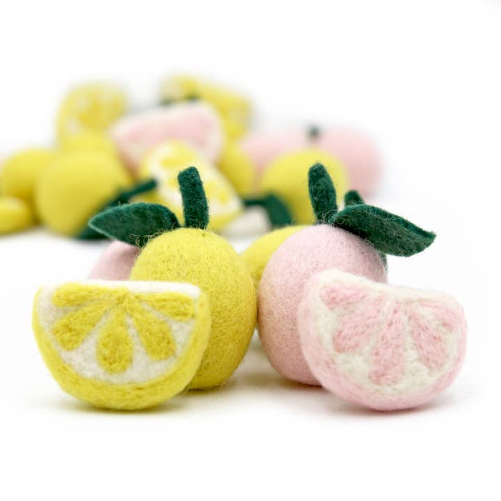 Felt Citroner Sommerfrugter Citron Hel & Både for engroshandel hos The Felt Pod