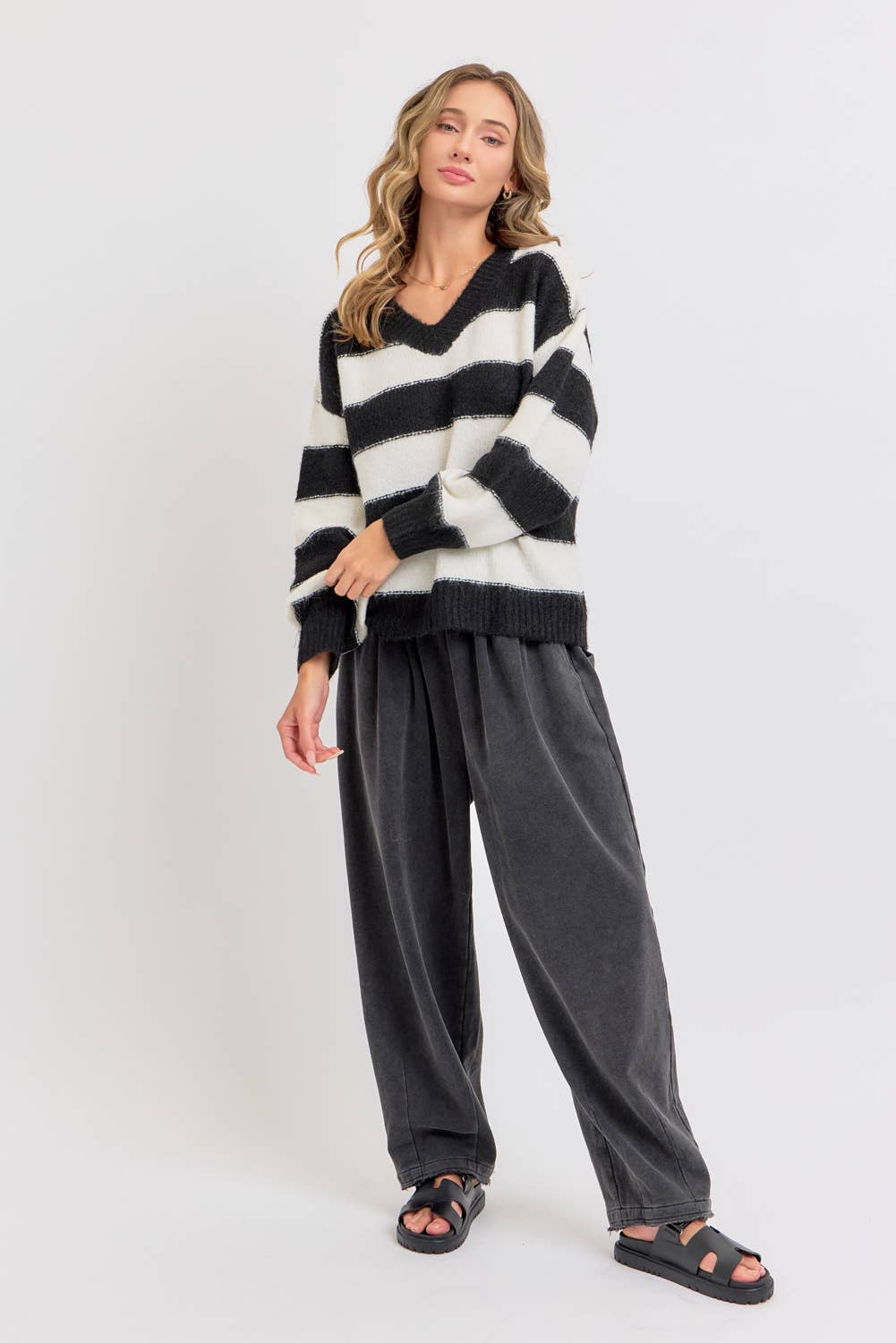 Sweet Lovely by Jen – wholesale Lounge Sweatpants/jogging bottoms – Women's – MINERAL WASHED SWEATPANTS IN FRENCH TERRY 12