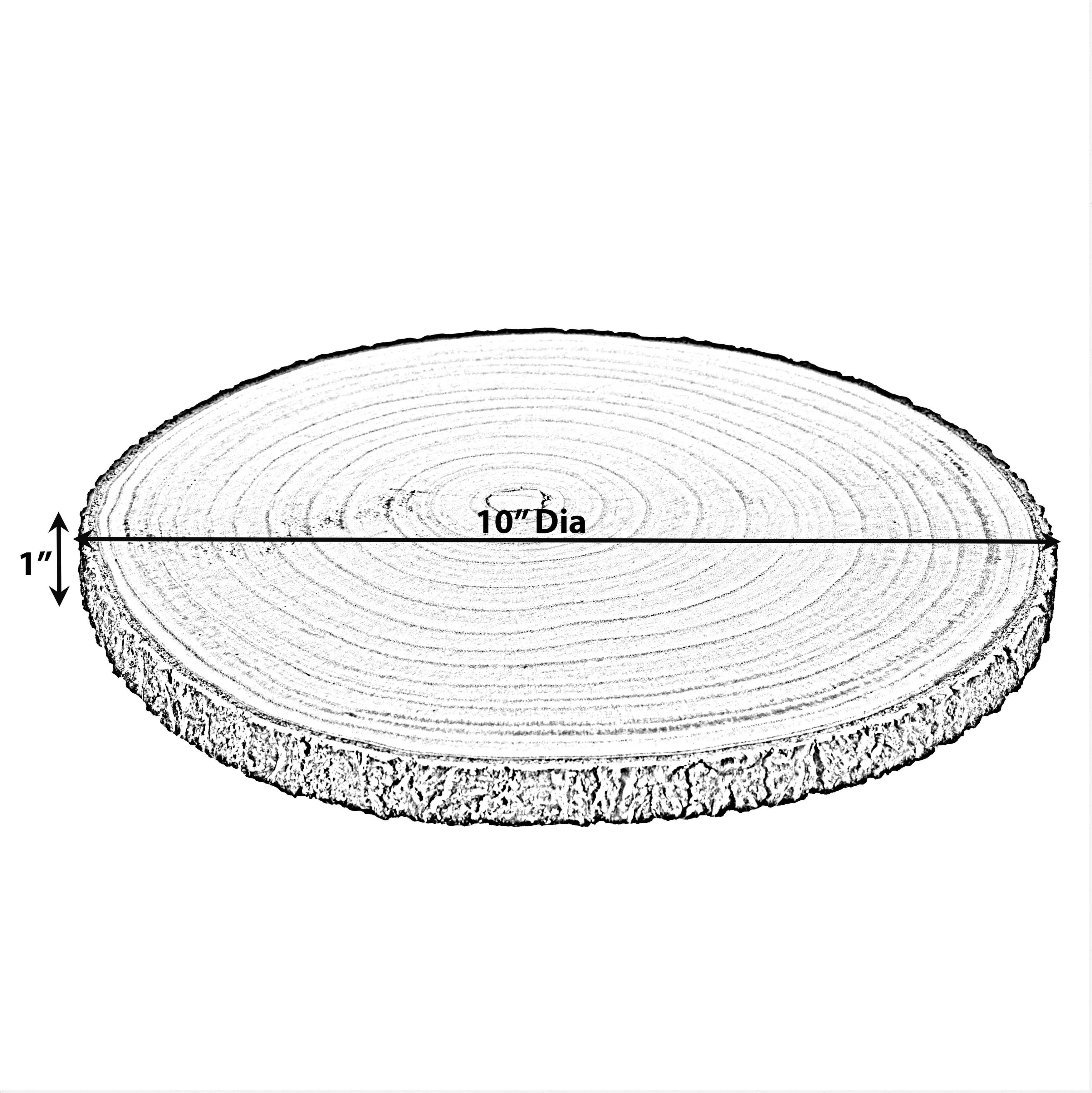 Quickway Imports – wholesale Decorative tray – Wooden Slice Tray Large Rustic Table Charger Centerpiece17