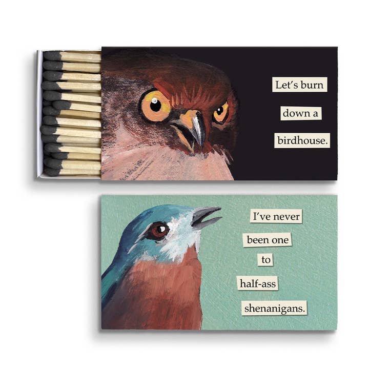 Birdhouse Matchbox for wholesale by The Mincing Mockingbird