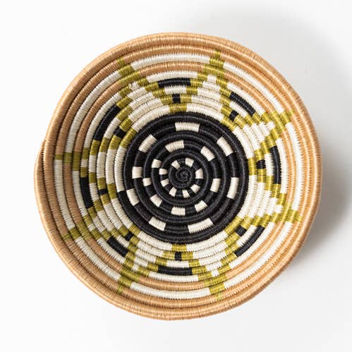 Boutique Vestine Green Woven Bowls for wholesale by Azizi Life