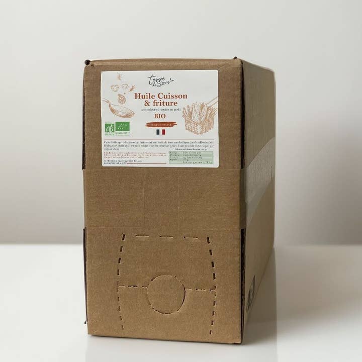 BIB 10L Deodorized Oleic Sunflower Oil France Organic* for wholesale by Olival d'Ouro/Terre de sens