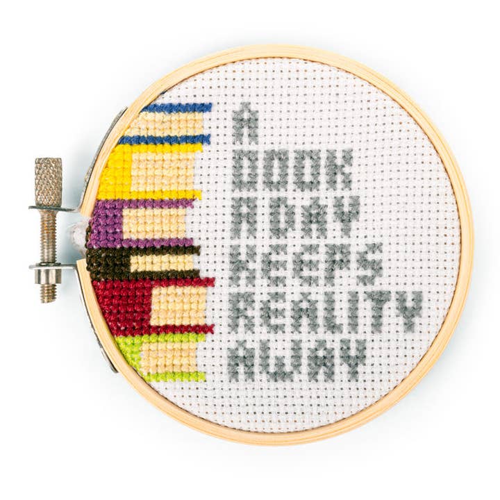Kikkerland Design Inc - Wholesale Embroidery/Cross Stitch Supplies - Books Mini Cross Stitch Embroidery