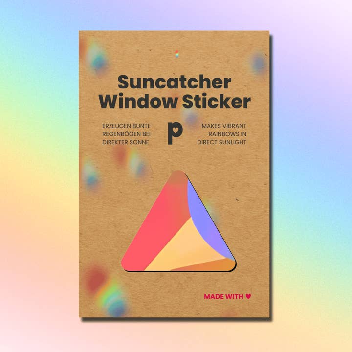 Solfanger Vinduesklistermærke Trekant, Regnbue Klistermærke for engroshandel hos Plottkowski