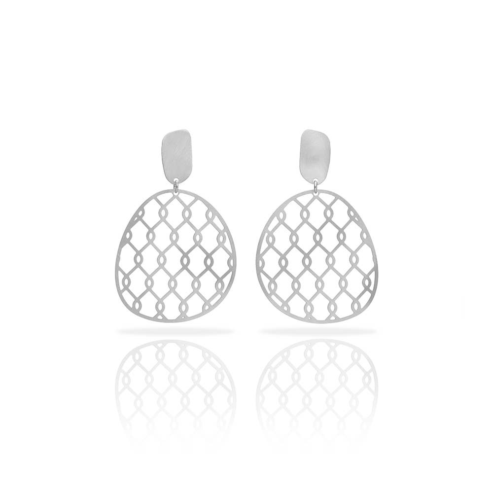 RAS - Vente Boucles d'oreilles pendantes - Boucles d'oreilles Moyen Angentées Ohana