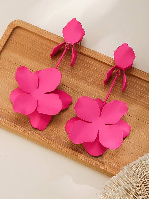 VividLux - Wholesale Dangle Earrings - Flower Shape Drop Earrings Earrings Accessories29