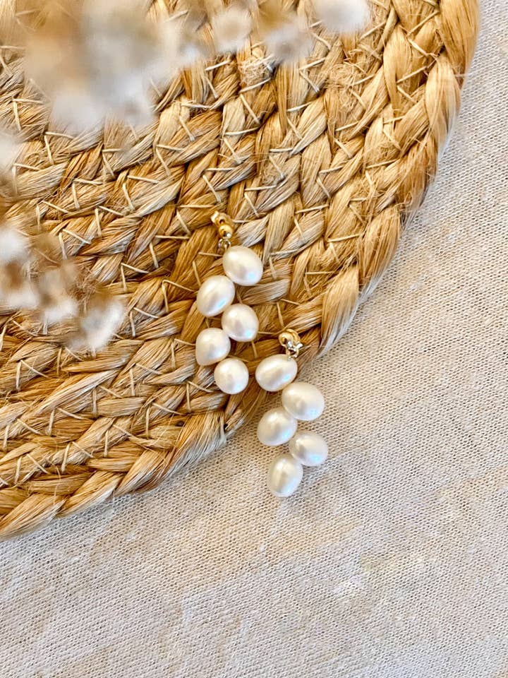 Pendientes Solange con perlas de agua dulce para venta al por mayor de L’Instant M créations