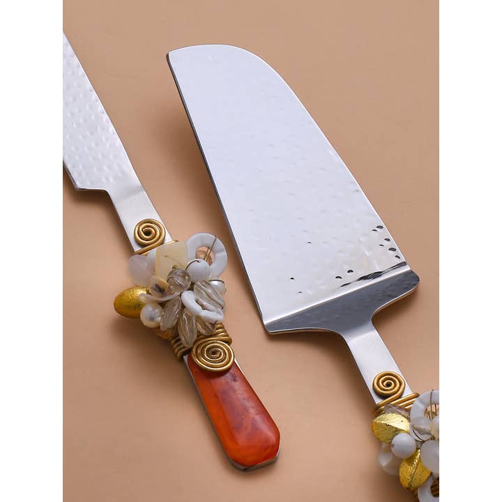 Tiramisu - Wholesale Serving Utensil - Embellished Cake Server Set1