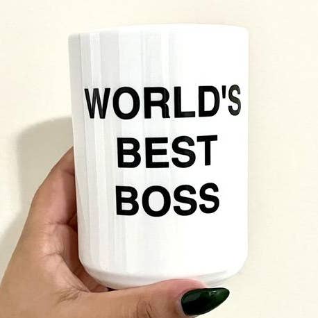 Världens bästa Boss mugg | 15oz för wholesale av a riley creations