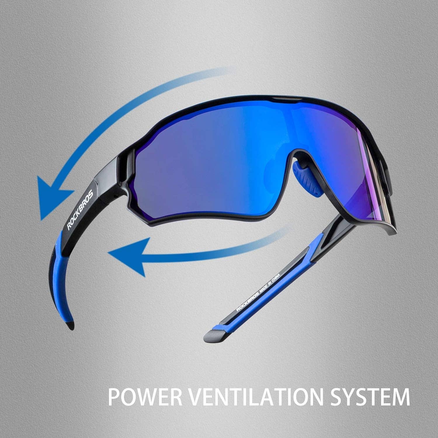 SPARE-SPECS, LLC - Wholesale Sunglasses - Unisex - ROCKBROS Polarized Full Lens Sunglasses Cycling Bicycle Glasses Outdoor Sports Eyewear UV40044