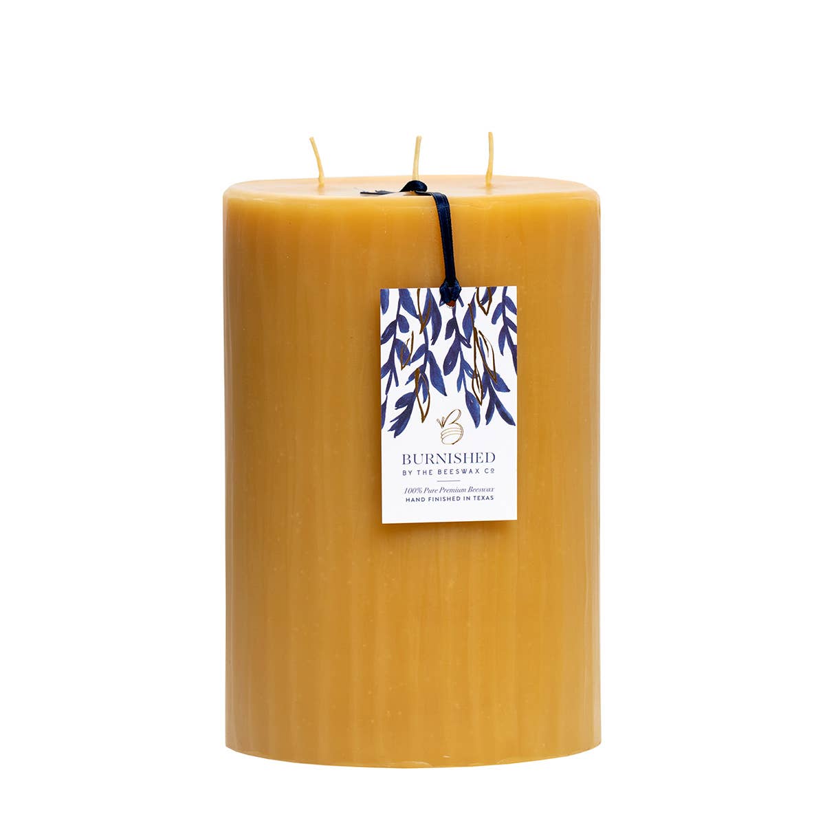 The Beeswax Co. - Wholesale Pillar Candle - 3 Wick - 6 Inch Beeswax Pillars2