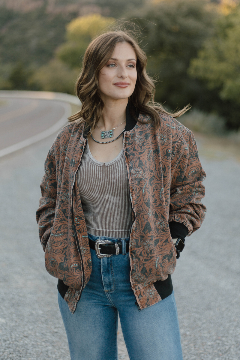 Sterling Kreek - Wholesale Bomber Jacket - Women's - Keep It Western Bomber Jacket5